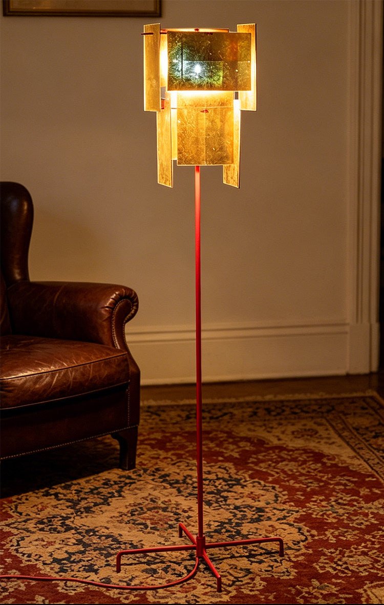 Red Modern Floor Lamp — Floor Lamp | Maison Monashee — view 13