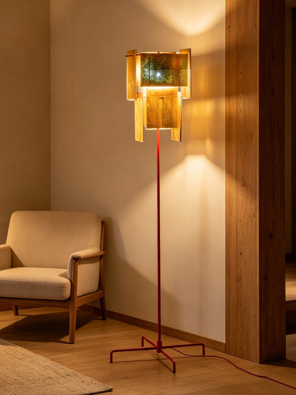 Red Modern Floor Lamp — Floor Lamp | Maison Monashee — view 14