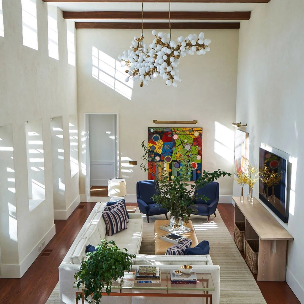 Gold Murano Glass Chandelier — Chandelier | Maison Monashee — view 7