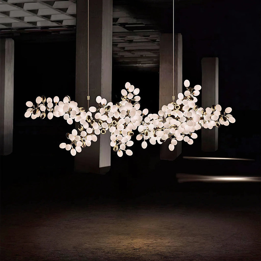 Gold Murano Glass Chandelier — Chandelier | Maison Monashee — view 2