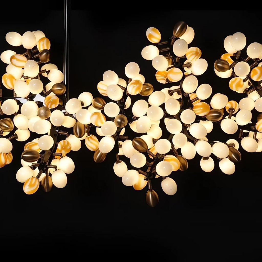 Gold Murano Glass Chandelier — Chandelier | Maison Monashee — view 6