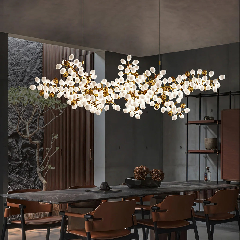 Gold Murano Glass Chandelier — Chandelier | Maison Monashee — view 8