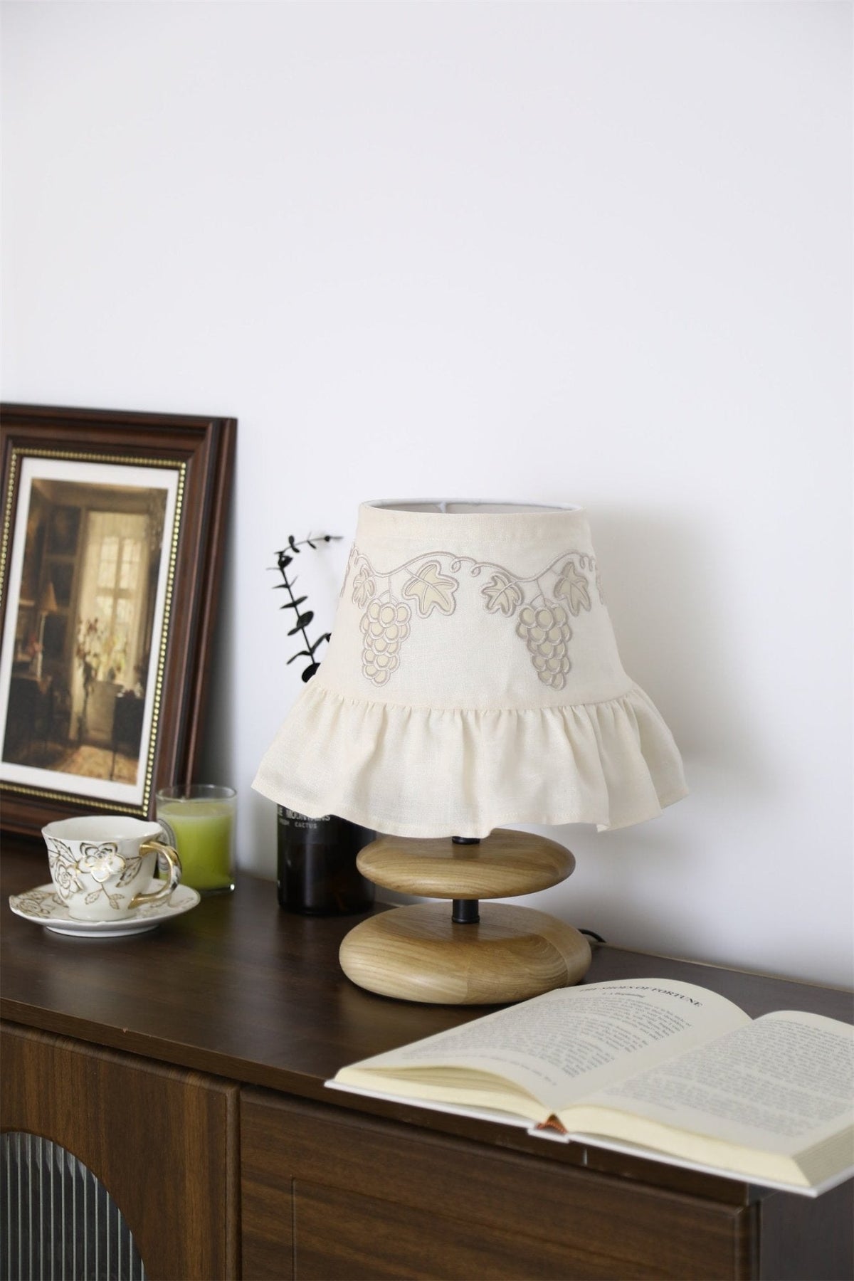 Small White Bedside Table Lamp — Table Lamp | Maison Monashee — view 3