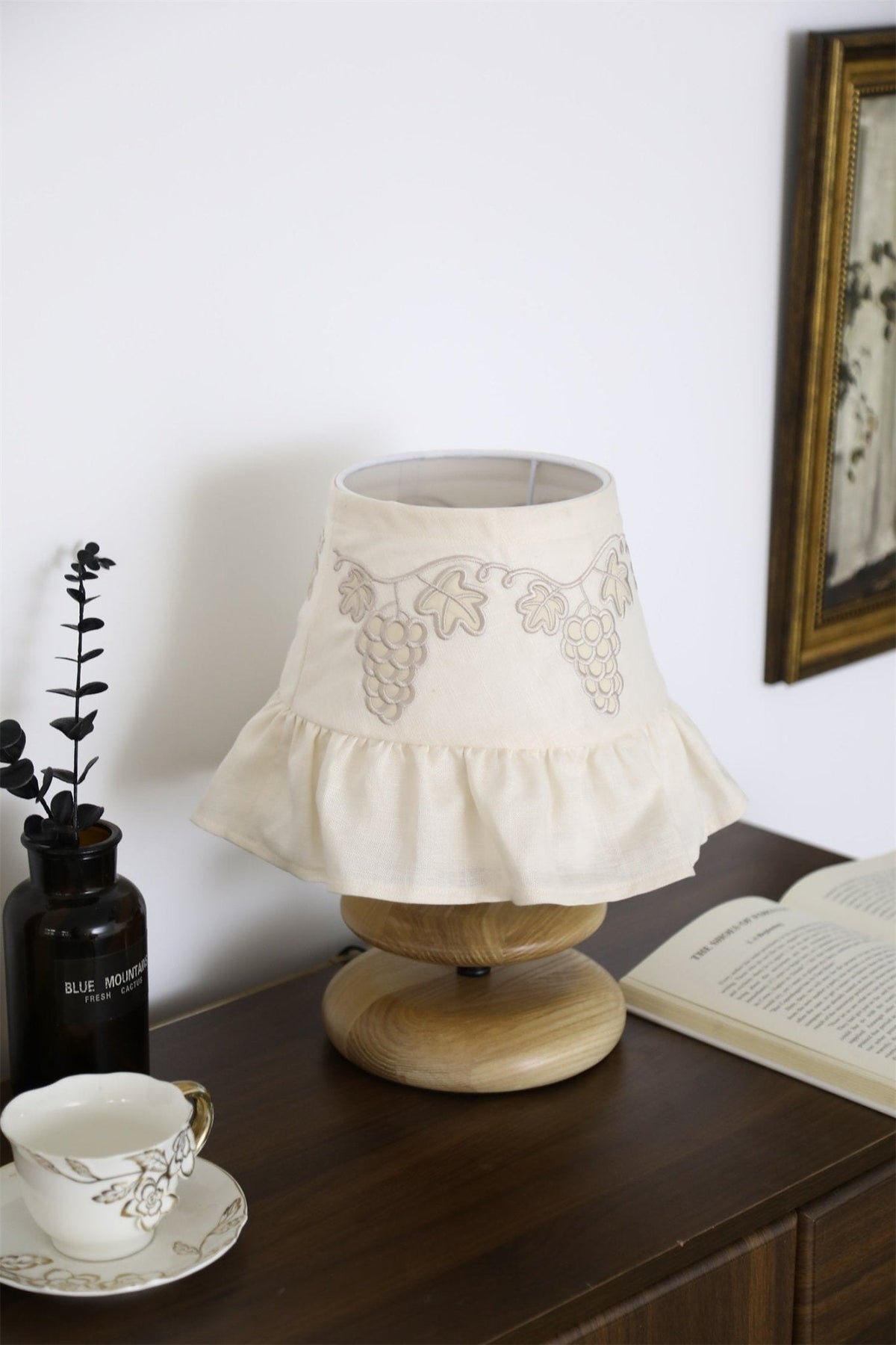 Small White Bedside Table Lamp — Table Lamp | Maison Monashee — view 11