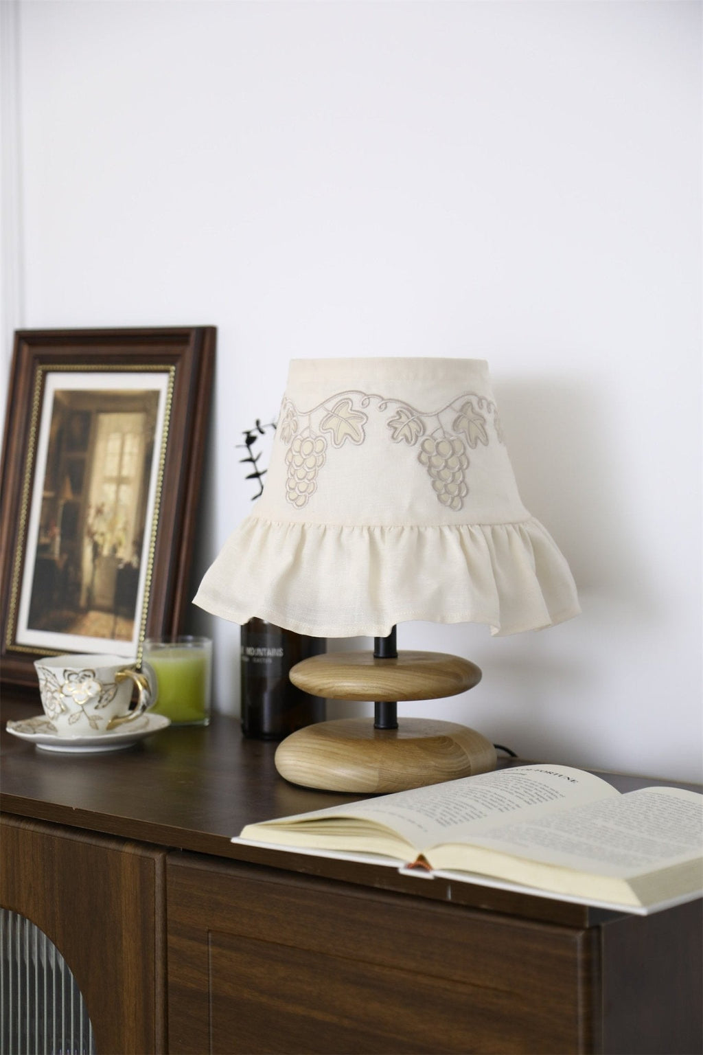Small White Bedside Table Lamp — Table Lamp | Maison Monashee — view 12