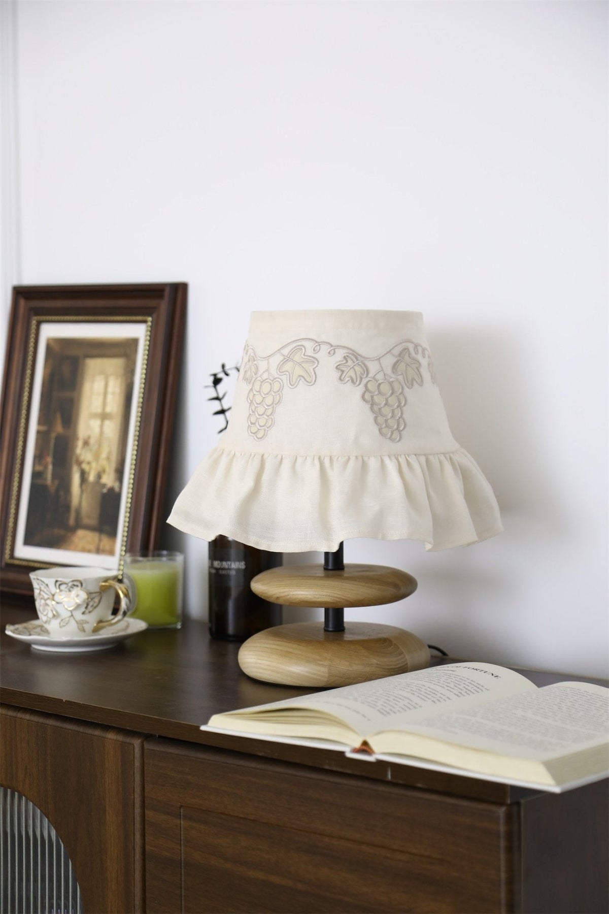 Small White Bedside Table Lamp — Table Lamp | Maison Monashee — view 12