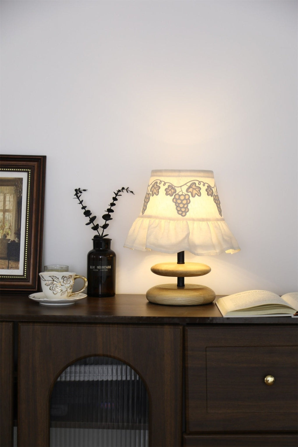 Small White Bedside Table Lamp — Table Lamp | Maison Monashee — view 4