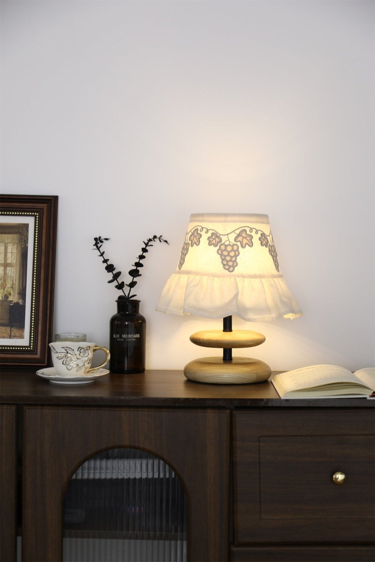 Small White Bedside Table Lamp — Table Lamp | Maison Monashee — view 4