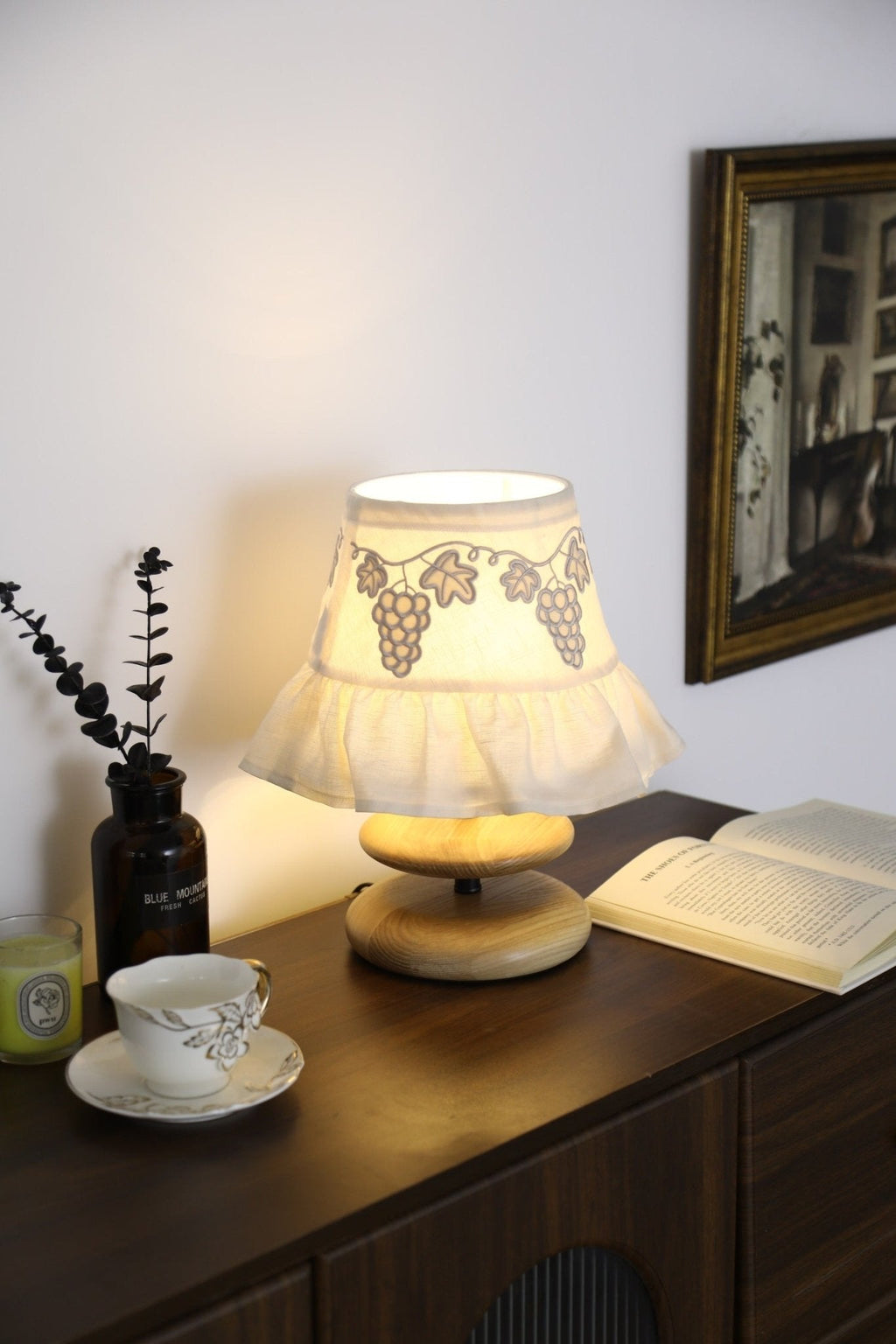 Small White Bedside Table Lamp — Table Lamp | Maison Monashee — view 2