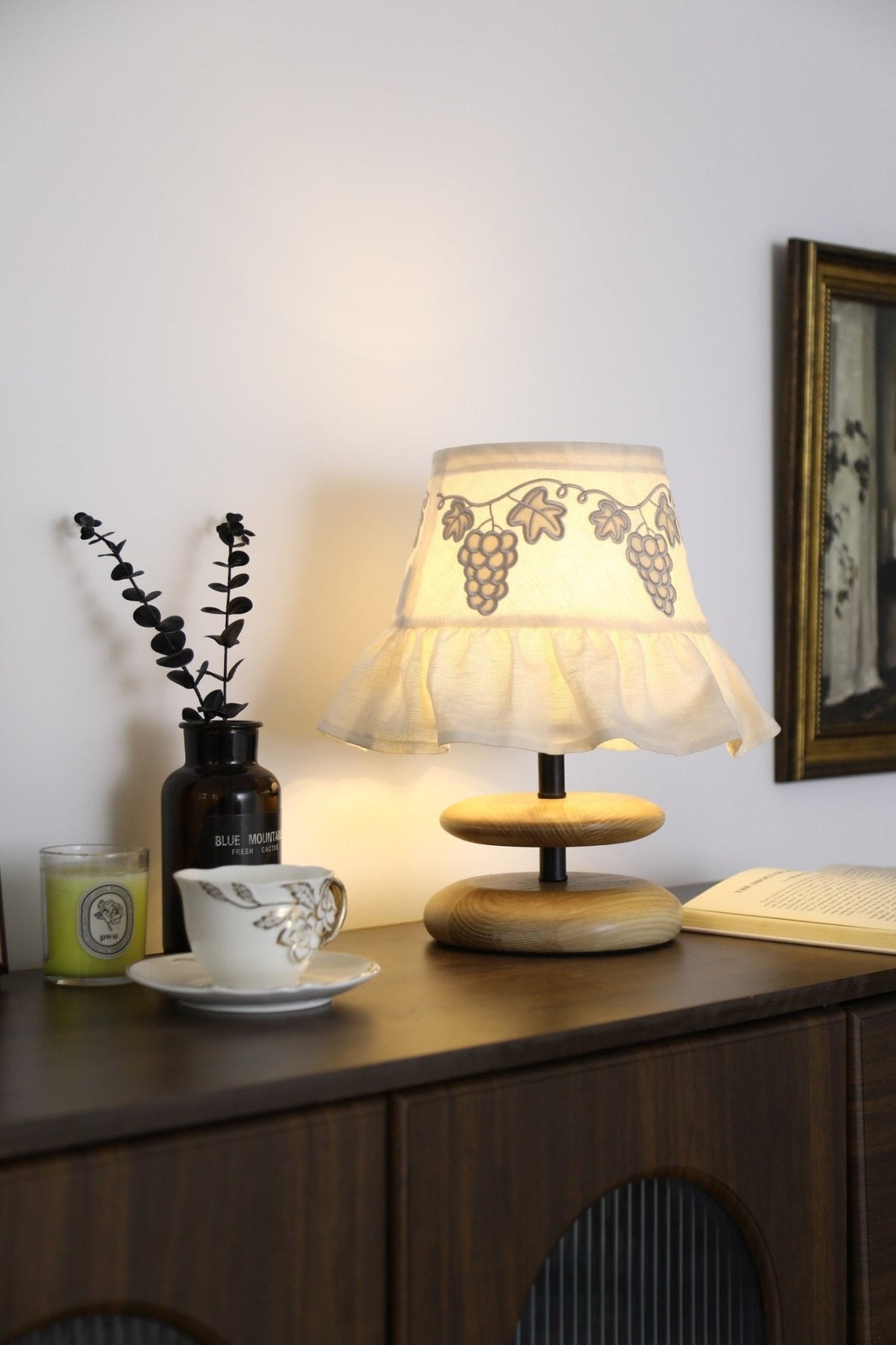 Small White Bedside Table Lamp — Table Lamp | Maison Monashee — view 5