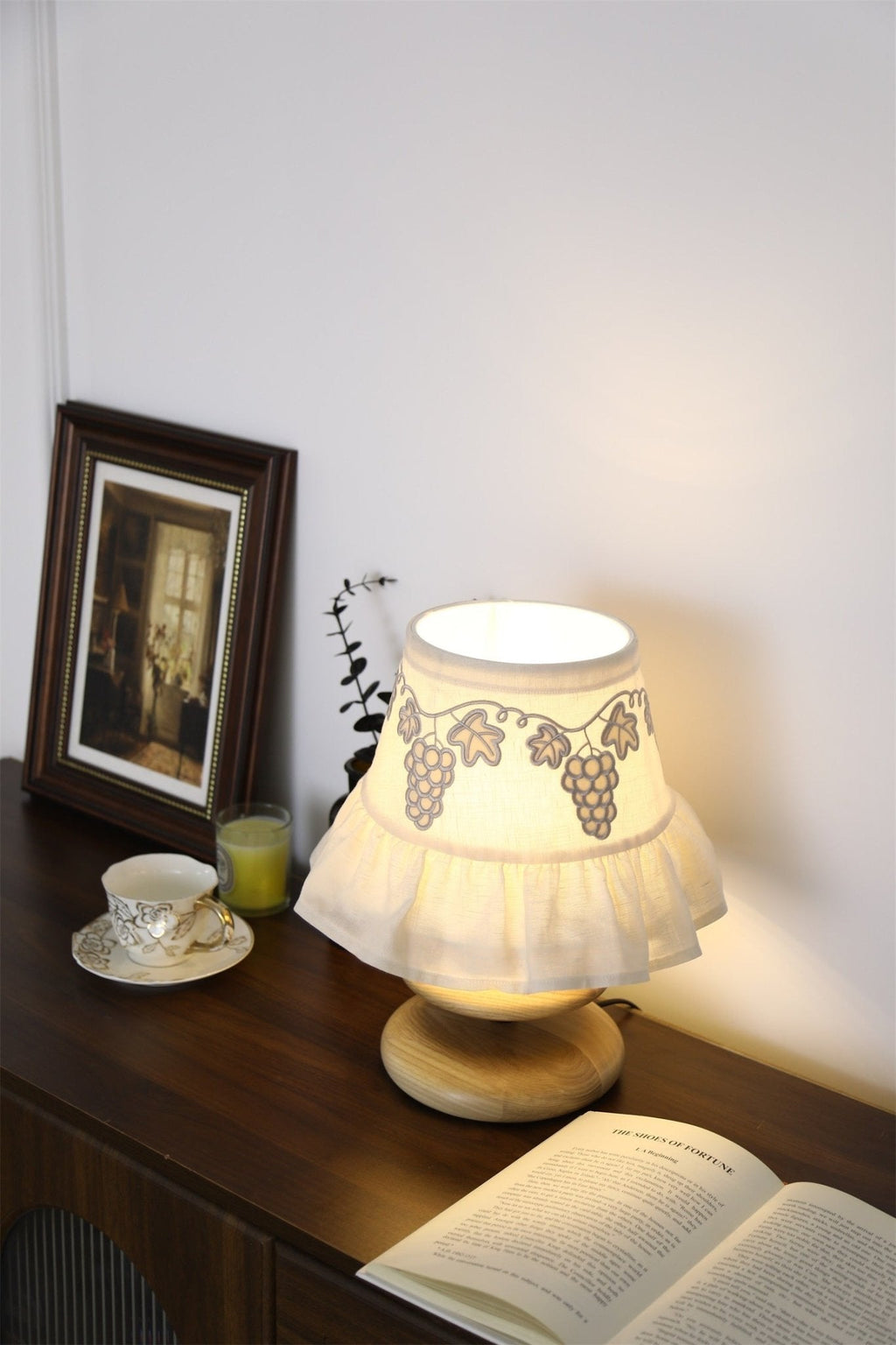 Small White Bedside Table Lamp — Table Lamp | Maison Monashee — view 6