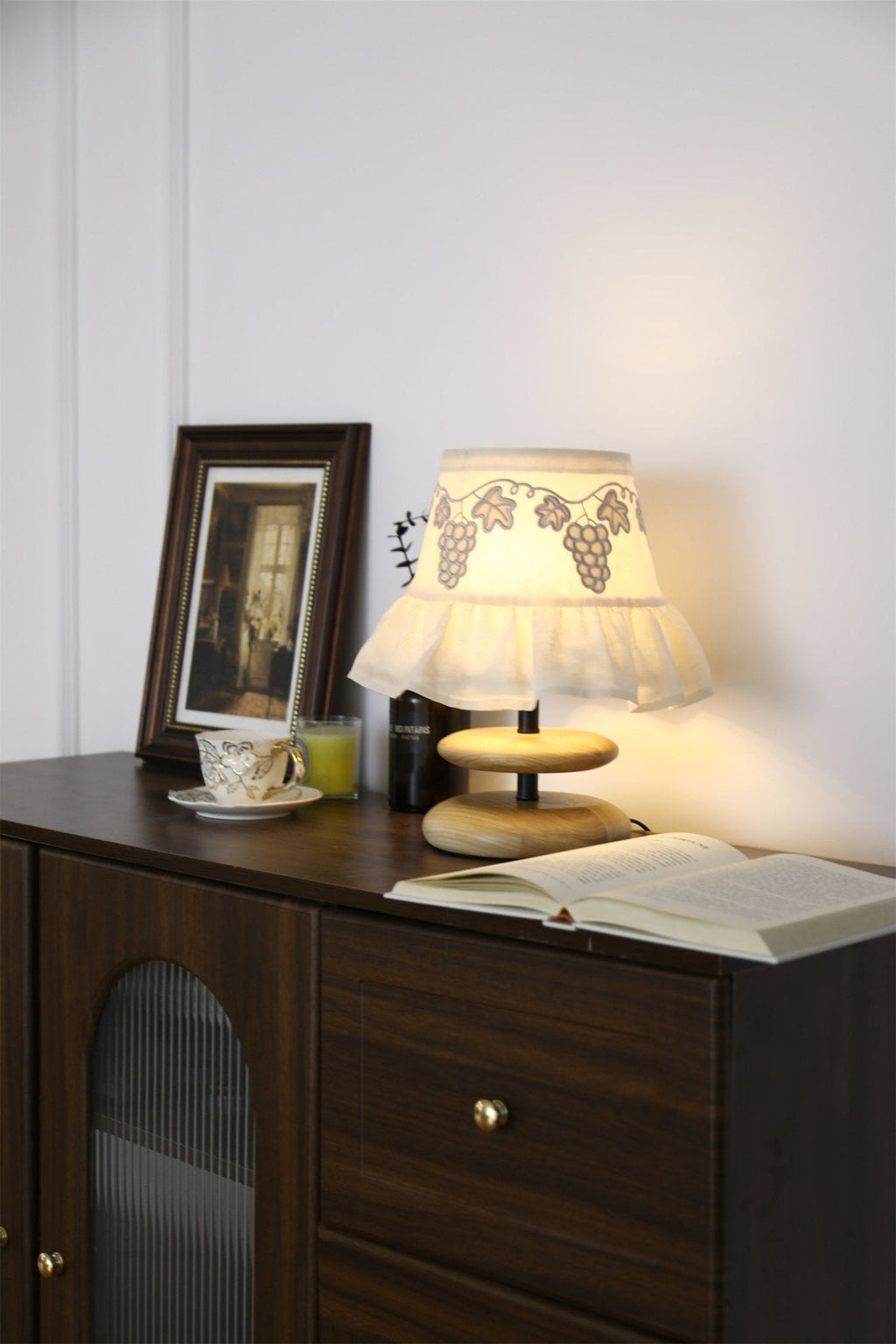 Small White Bedside Table Lamp — Table Lamp | Maison Monashee — view 7