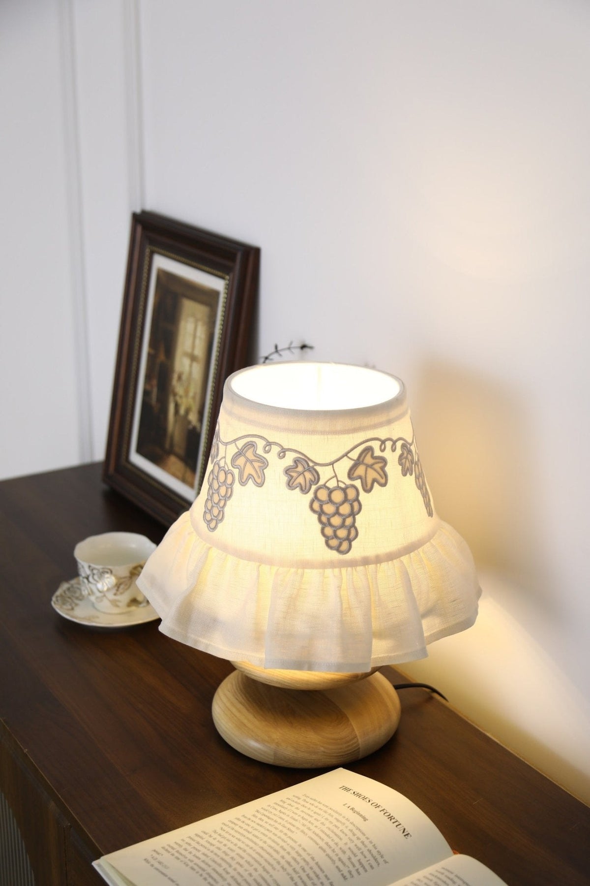 Small White Bedside Table Lamp — Table Lamp | Maison Monashee — view 8
