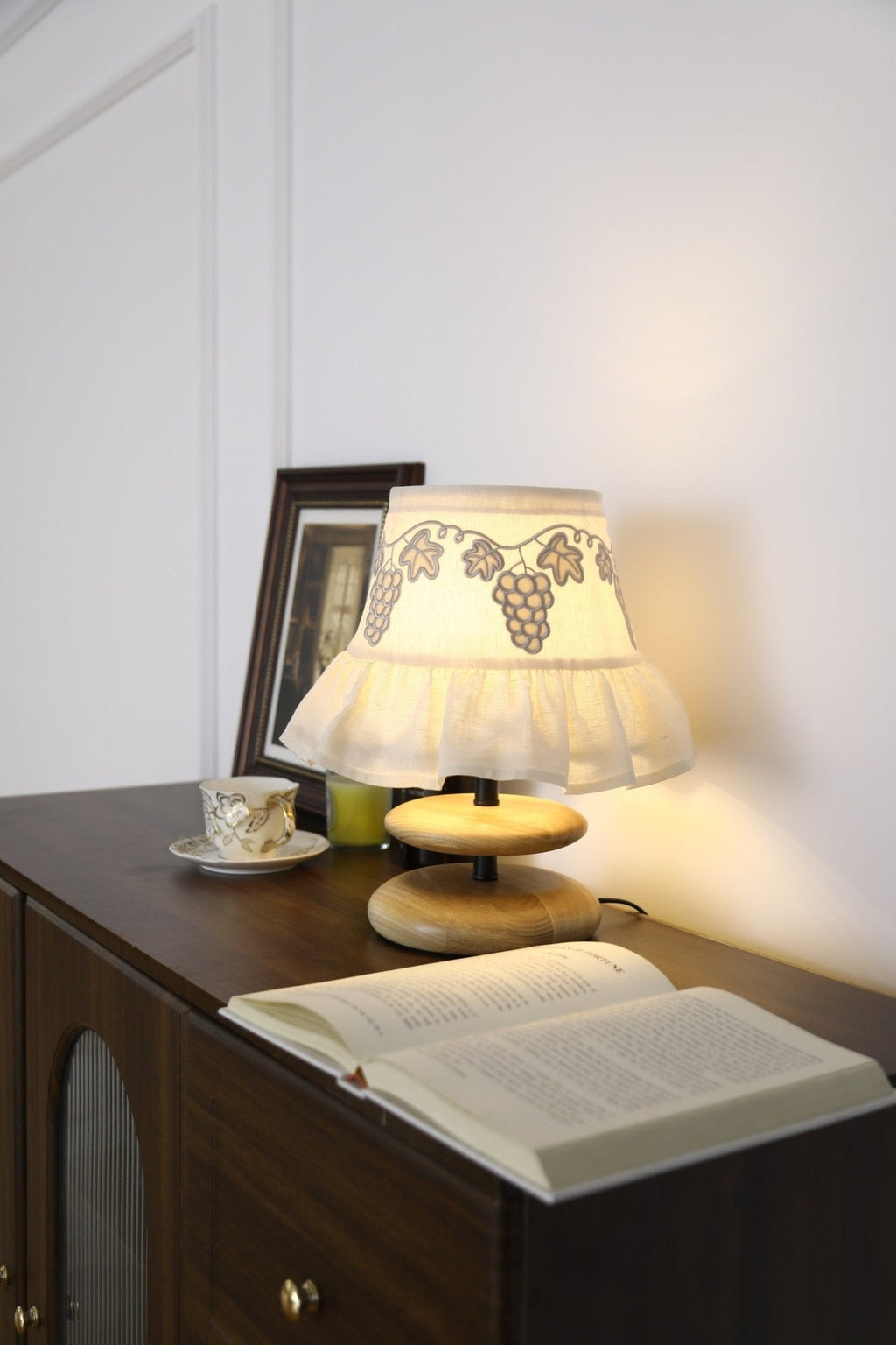 Small White Bedside Table Lamp — Table Lamp | Maison Monashee — view 9