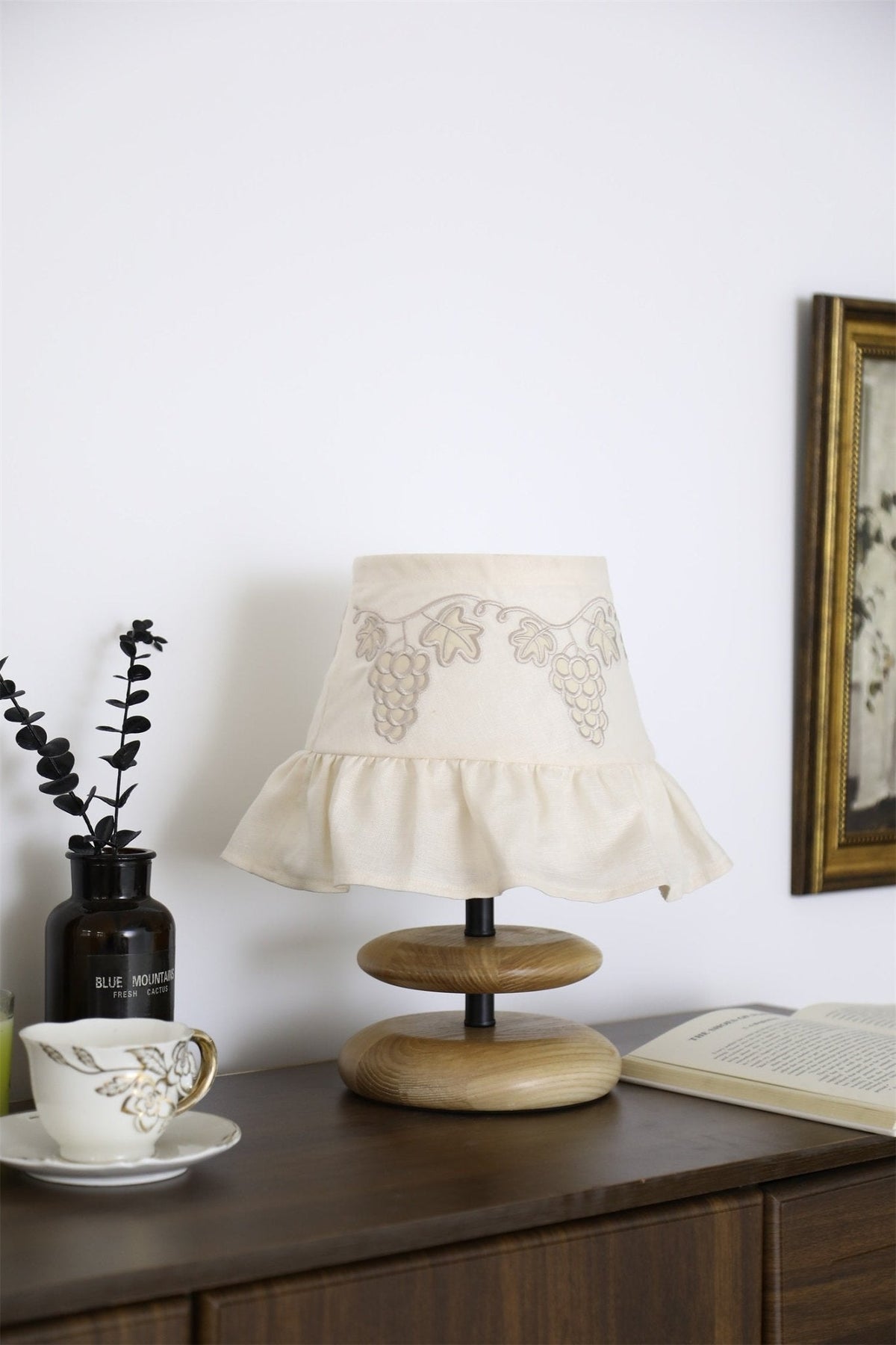 Small White Bedside Table Lamp — Table Lamp | Maison Monashee — view 10