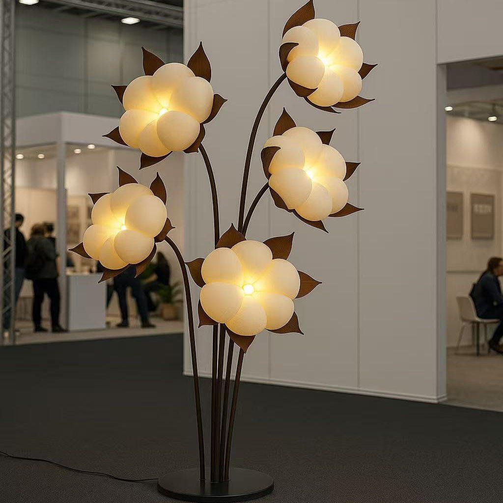 Green Flower Floor Lamp — Floor Lamp | Maison Monashee — view 11
