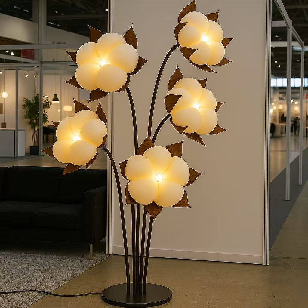 Green Flower Floor Lamp — Floor Lamp | Maison Monashee — view 12