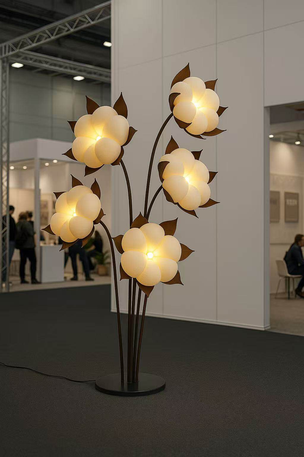 Green Flower Floor Lamp — Floor Lamp | Maison Monashee — view 6