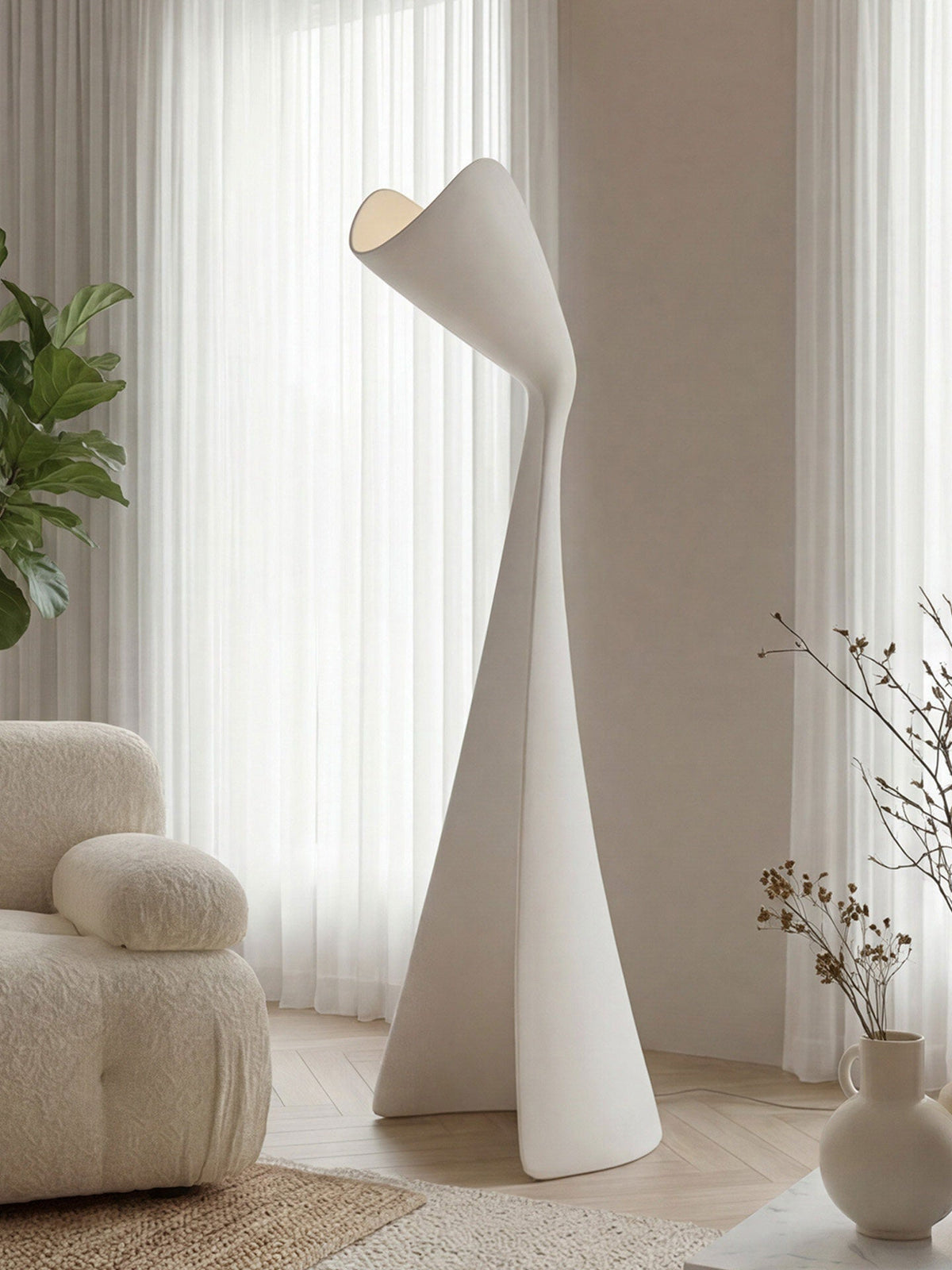 Modern Black Floor Lamp for Living Room — Floor Lamp | Maison Monashee — view 11