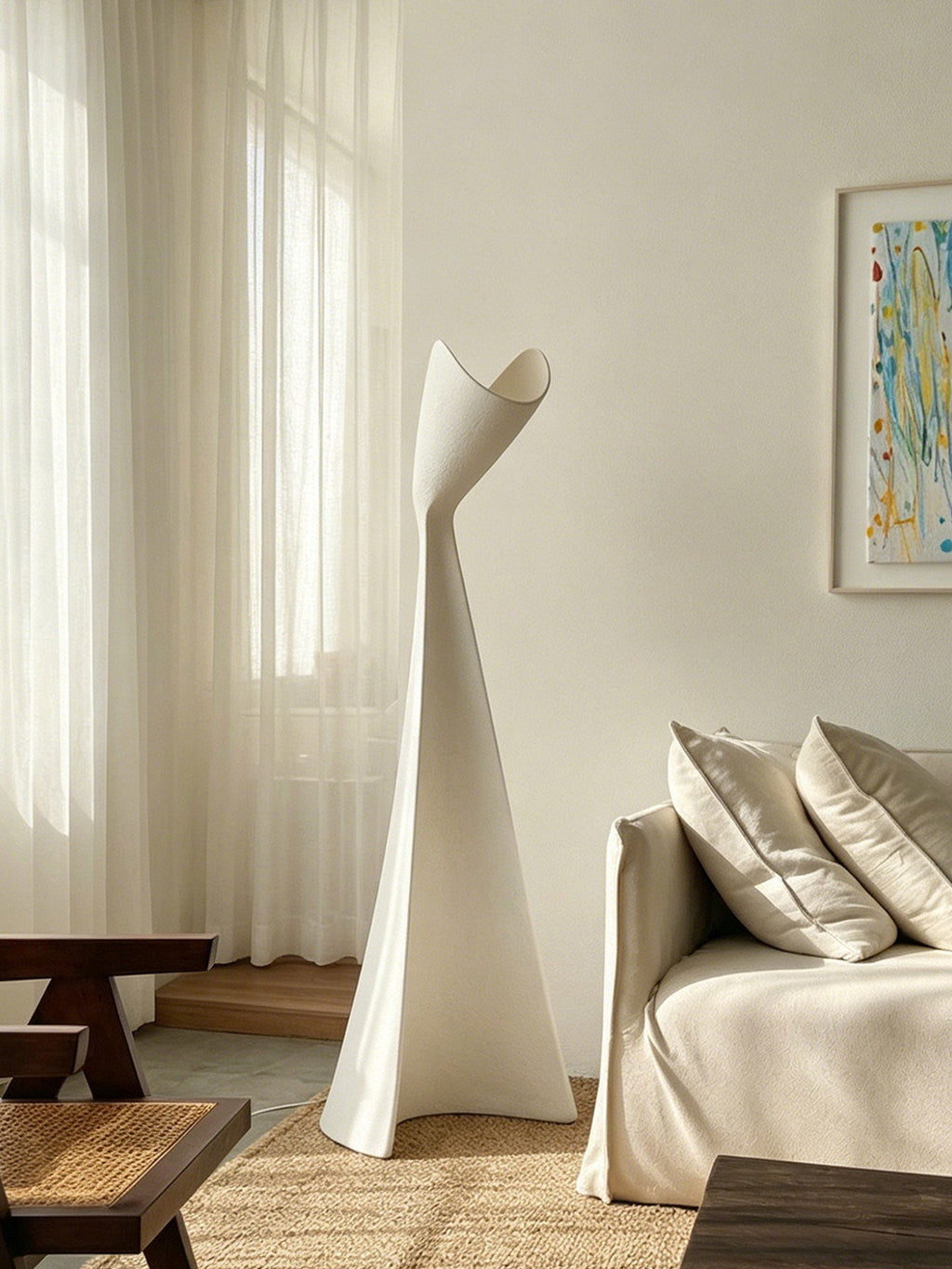 Modern Black Floor Lamp for Living Room — Floor Lamp | Maison Monashee — view 15