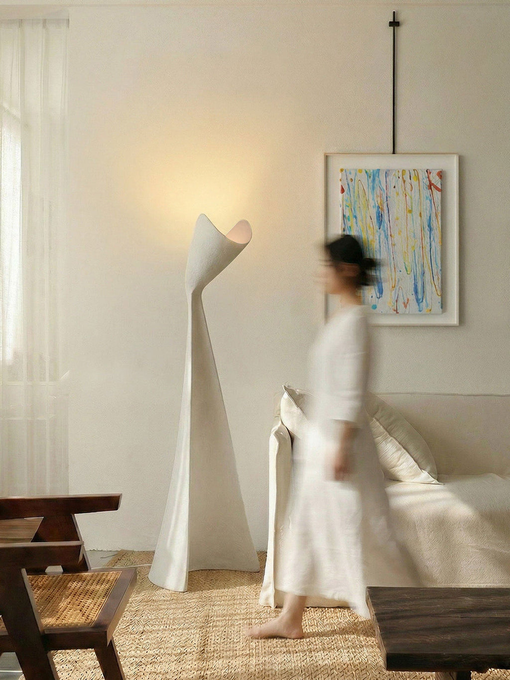 Modern Black Floor Lamp for Living Room — Floor Lamp | Maison Monashee — view 18