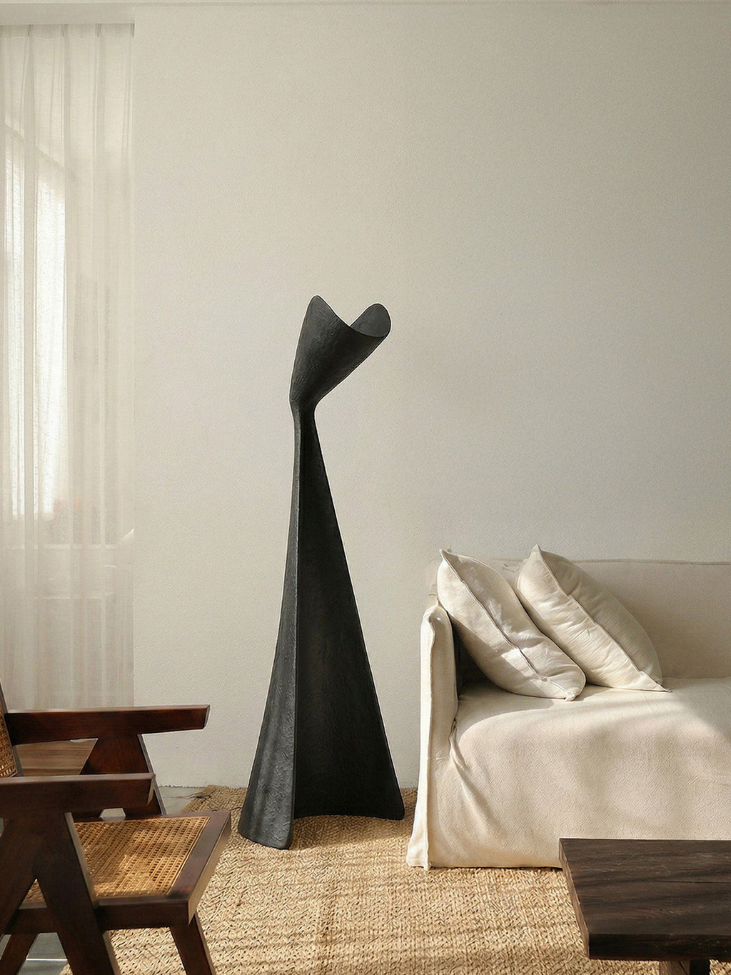 Modern Black Floor Lamp for Living Room — Floor Lamp | Maison Monashee — view 22