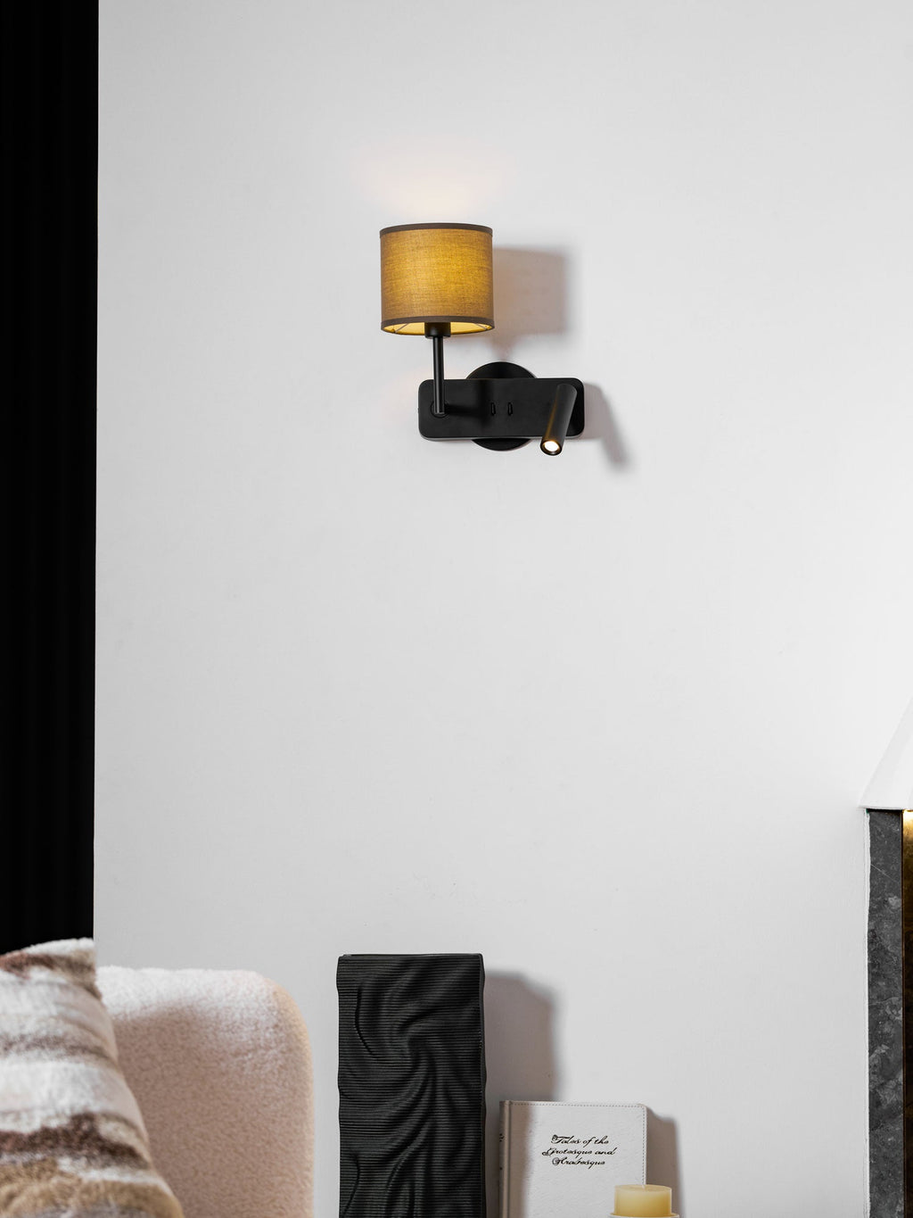 Black Bedside Sconce — Wall Sconce | Maison Monashee — view 9