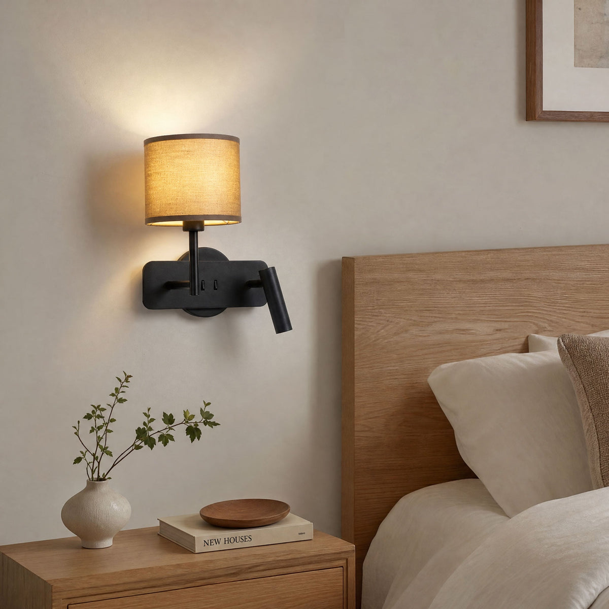Black Bedside Sconce — Wall Sconce | Maison Monashee — view 4