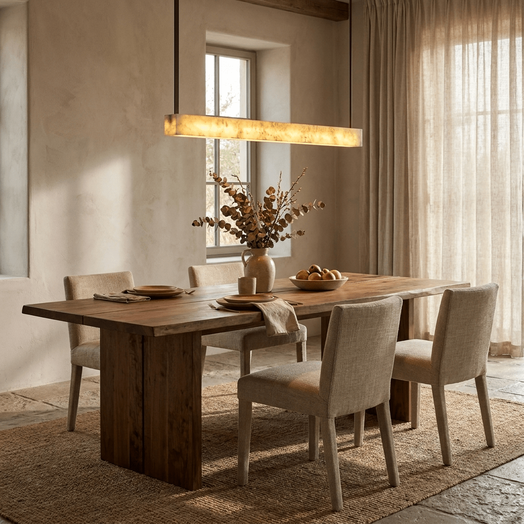 Alabaster Linear Pendant Light — Pendant Light | Maison Monashee — view 4