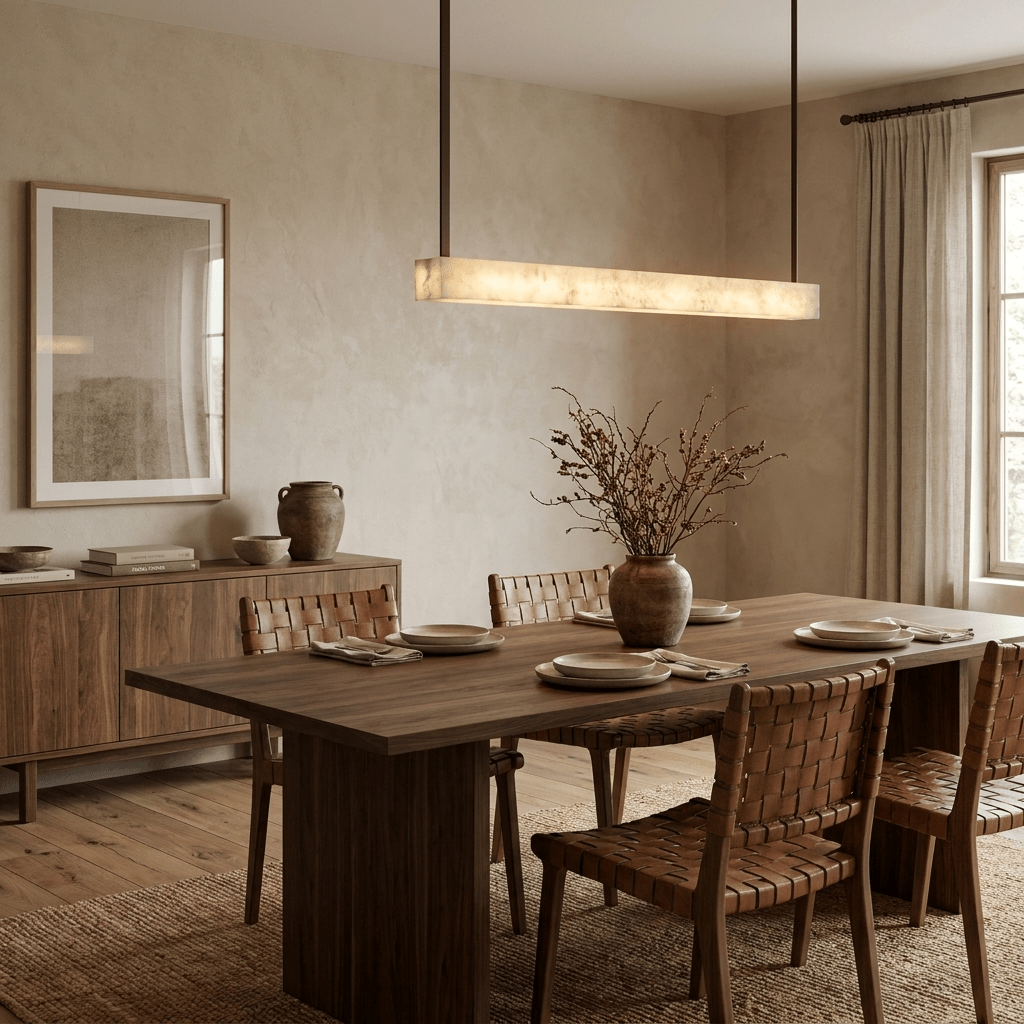 Alabaster Linear Pendant Light — Pendant Light | Maison Monashee — view 2