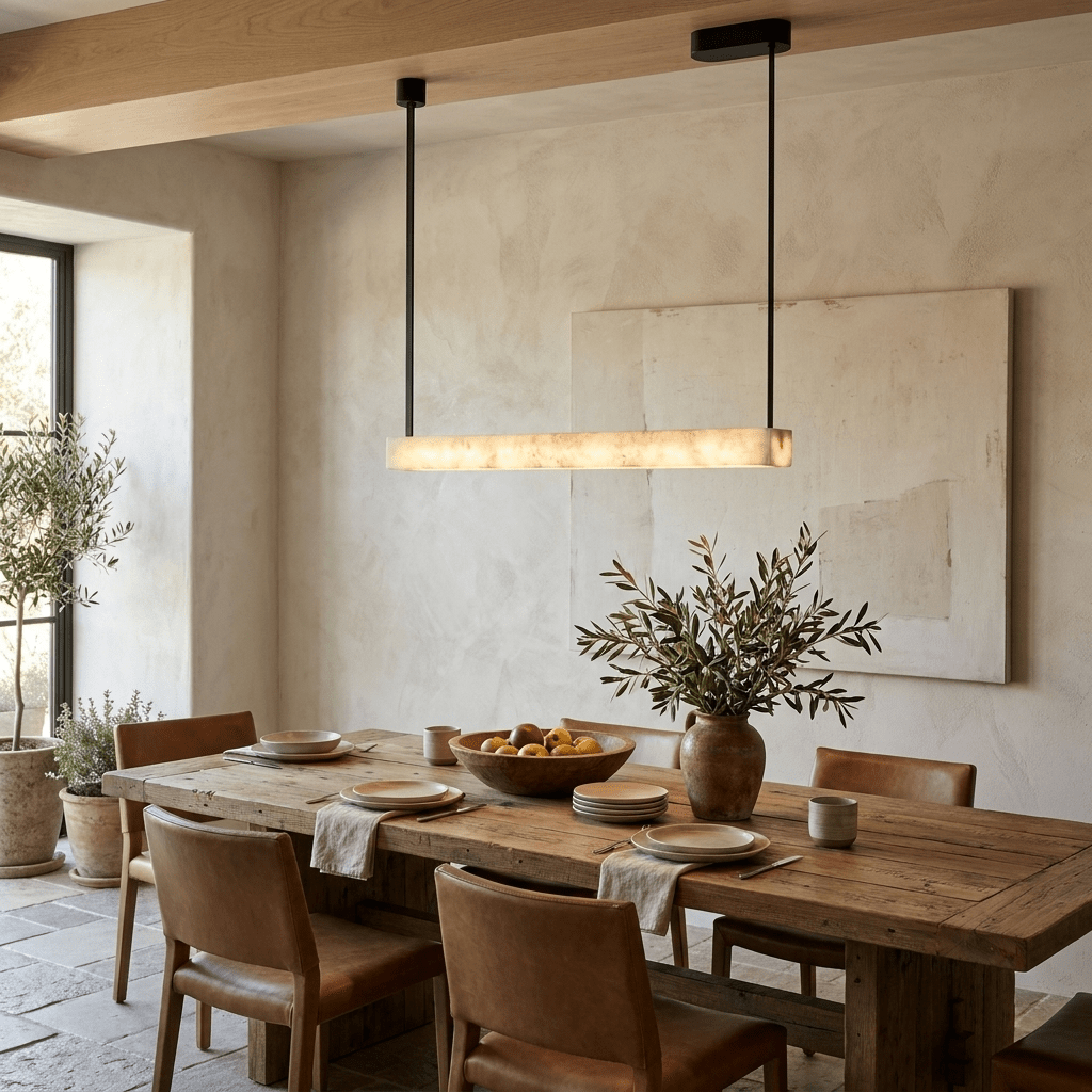 Alabaster Linear Pendant Light — Pendant Light | Maison Monashee — view 5