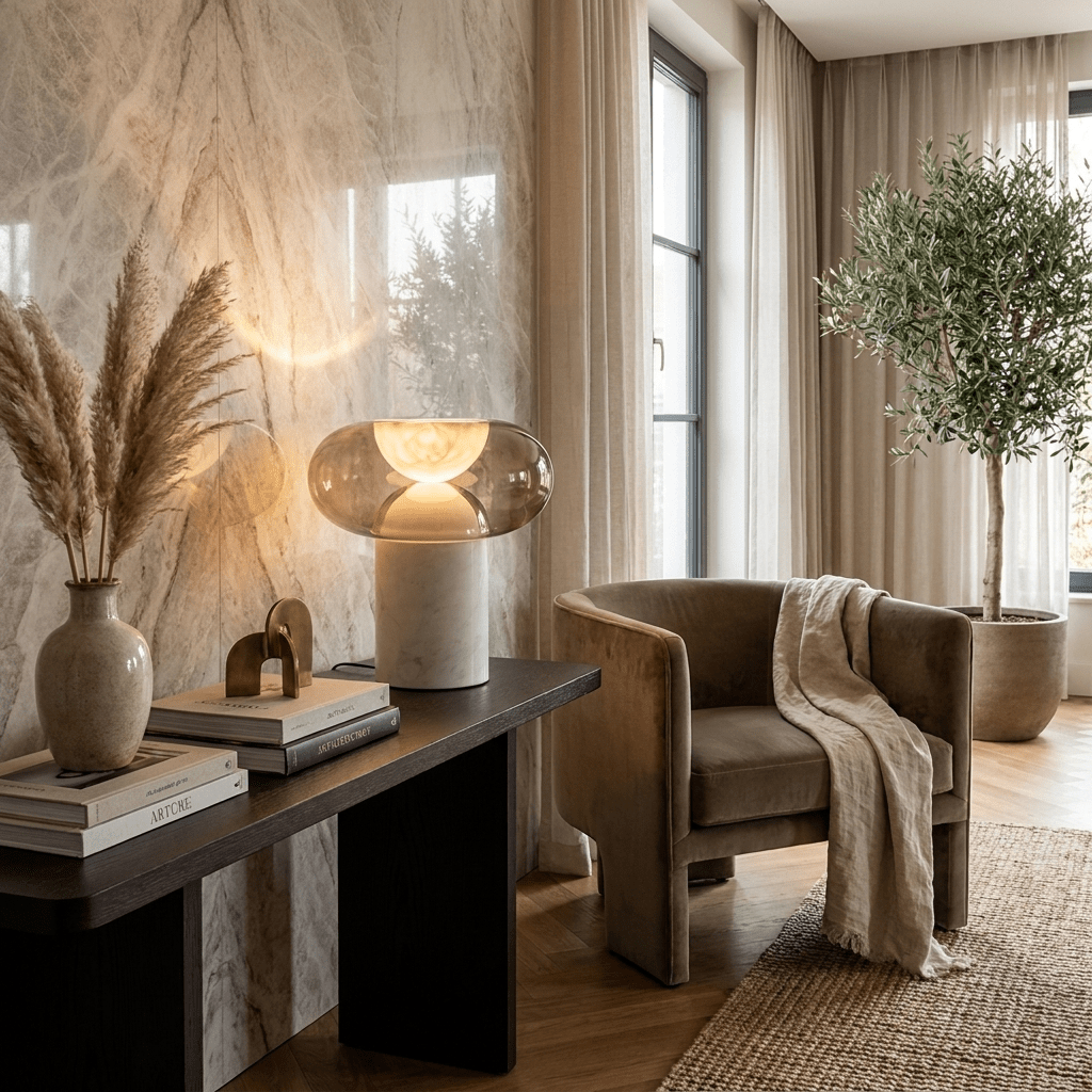 Glass Bowl Table Lamp — Table Lamp | Maison Monashee — view 3