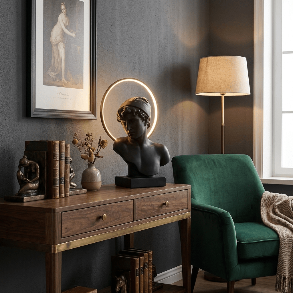 All Black Table Lamp — Table Lamp | Maison Monashee — view 3