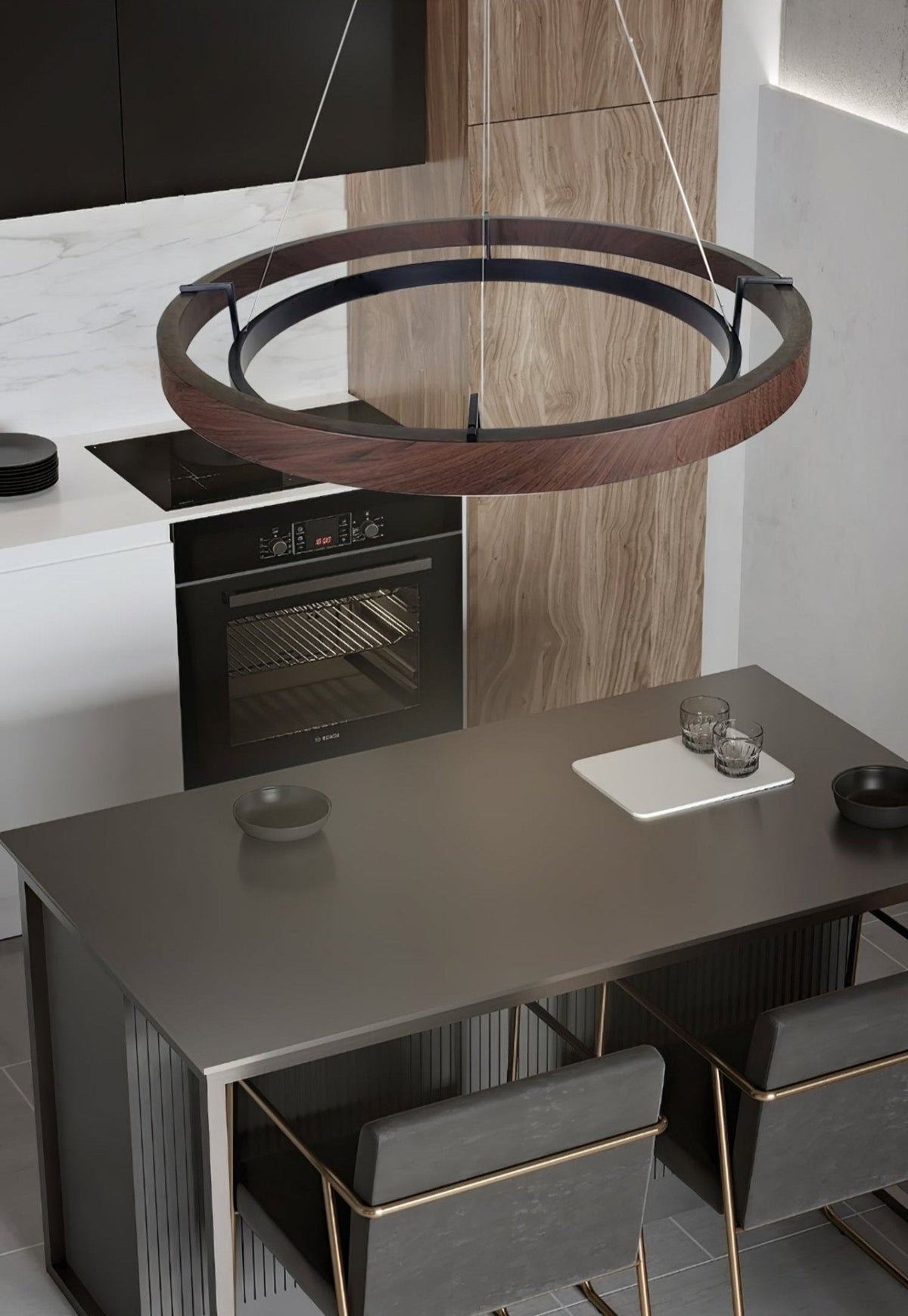 2 Ring Pendant Light — Pendant Light | Maison Monashee — view 10