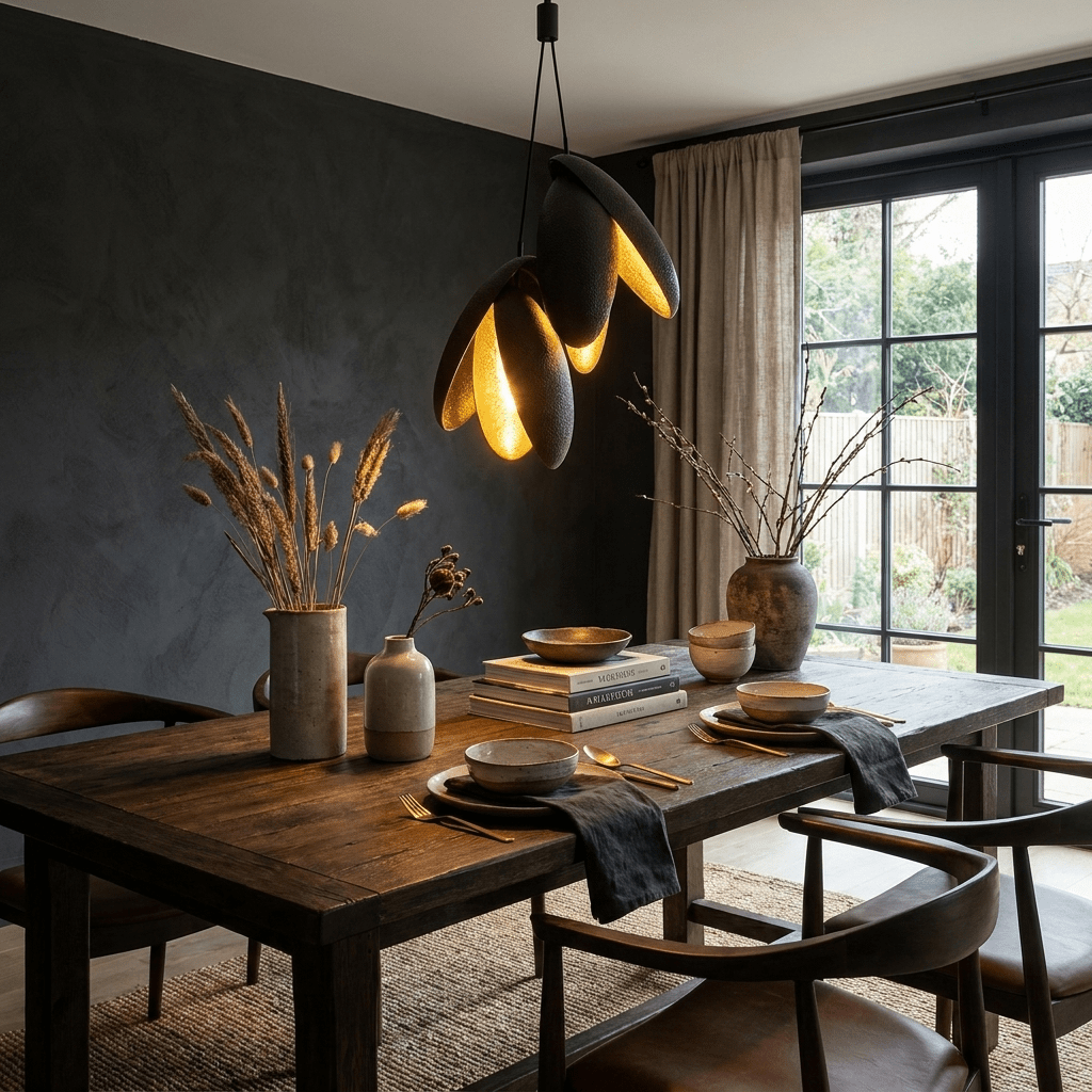 Hammered Metal Pendant Light — Pendant Light | Maison Monashee — view 6
