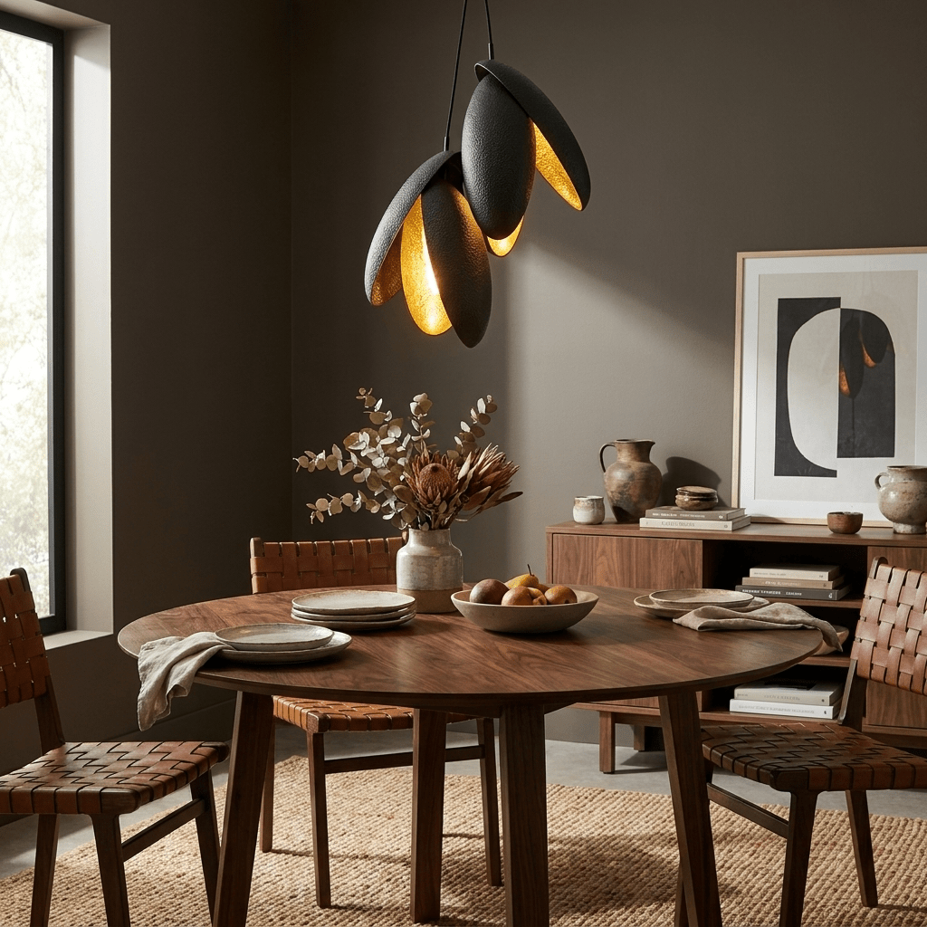 Hammered Metal Pendant Light — Pendant Light | Maison Monashee — view 7