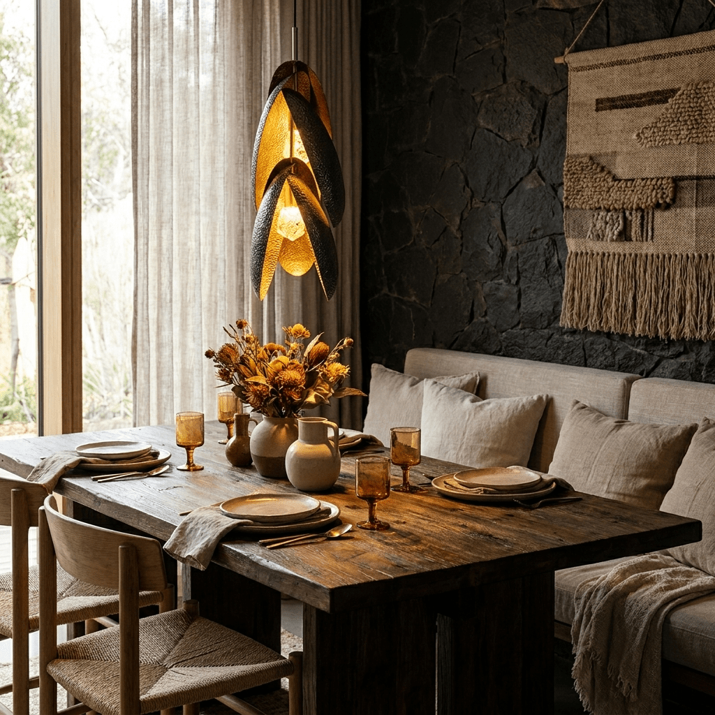Hammered Metal Pendant Light — Pendant Light | Maison Monashee — view 8