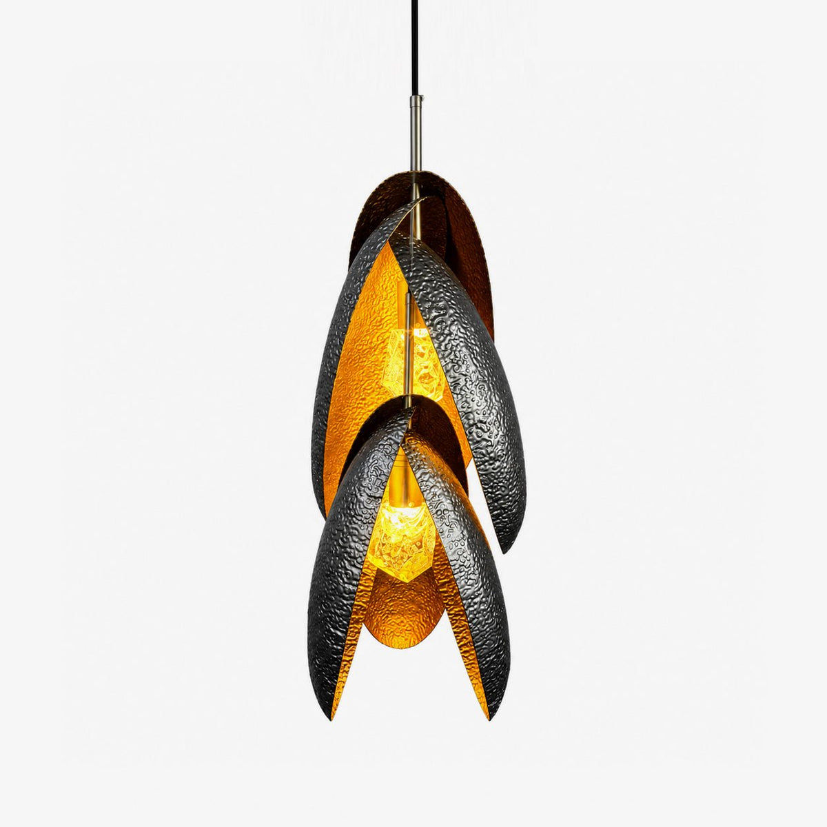 Hammered Metal Pendant Light — Pendant Light | Maison Monashee — view 10