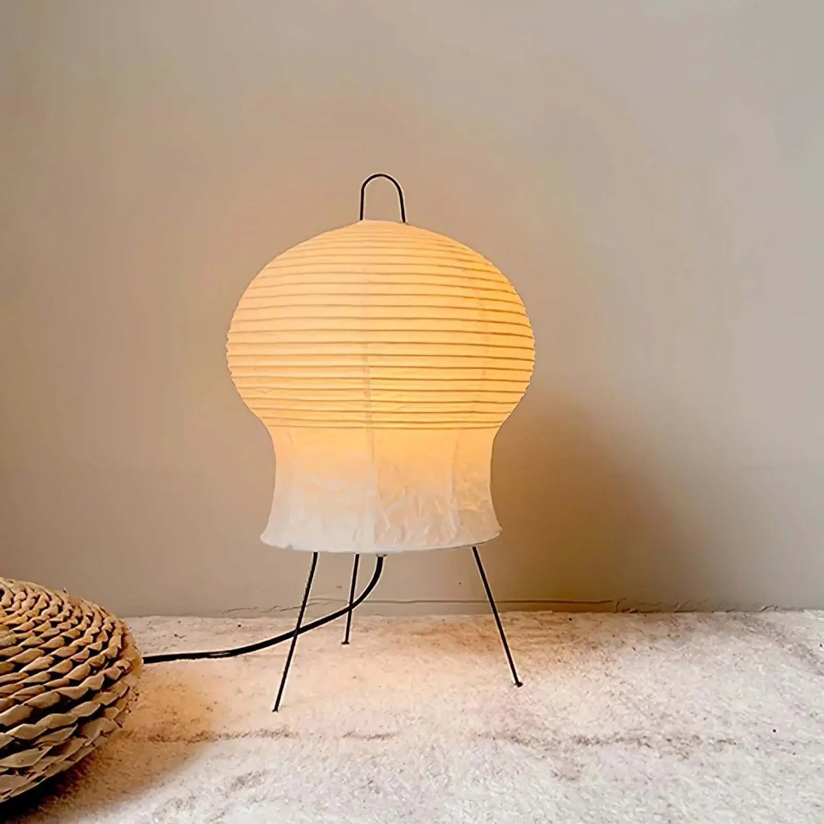 Japanese Paper Table Lamp — Table Lamp | Maison Monashee — view 7