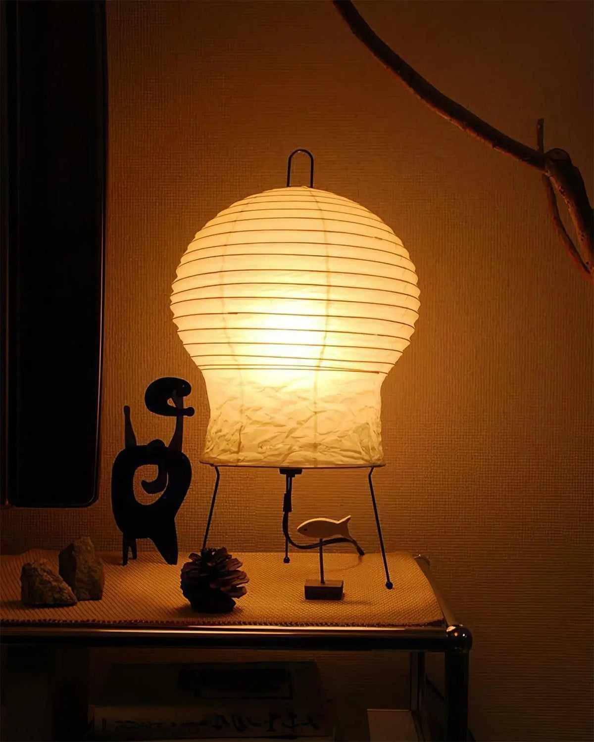 Japanese Paper Table Lamp — Table Lamp | Maison Monashee — view 10