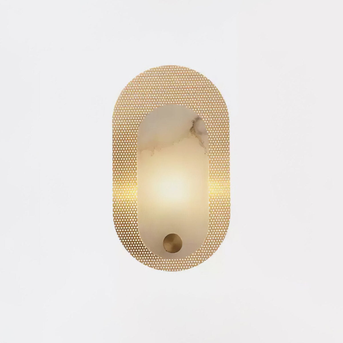 Brass Alabaster Sconce — Wall Sconce | Maison Monashee