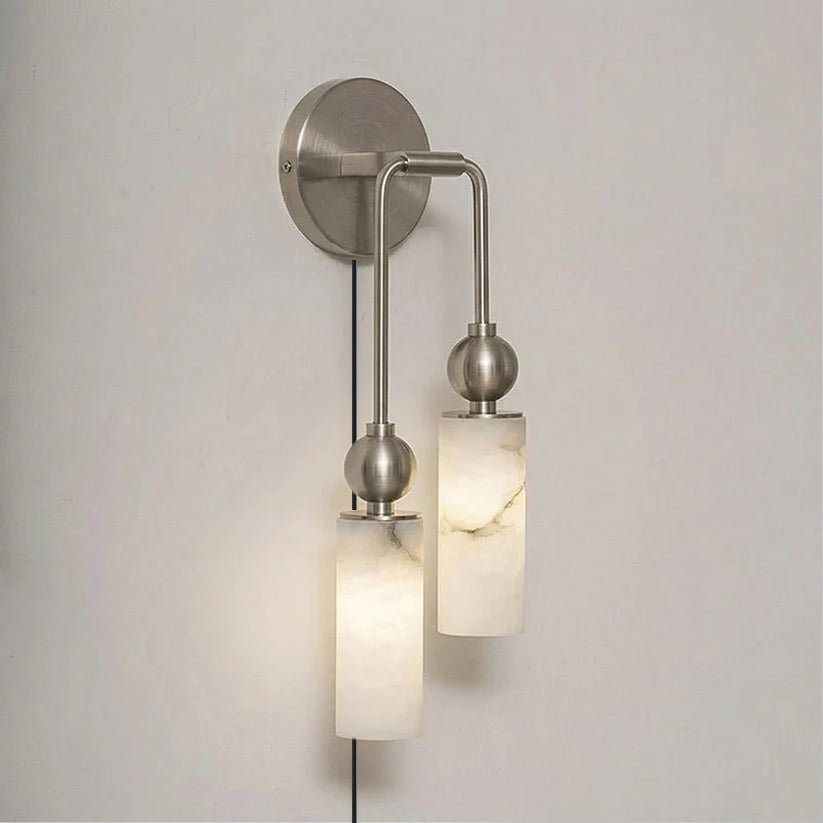 Modern White Wall Sconce — Wall Sconce | Maison Monashee — view 16