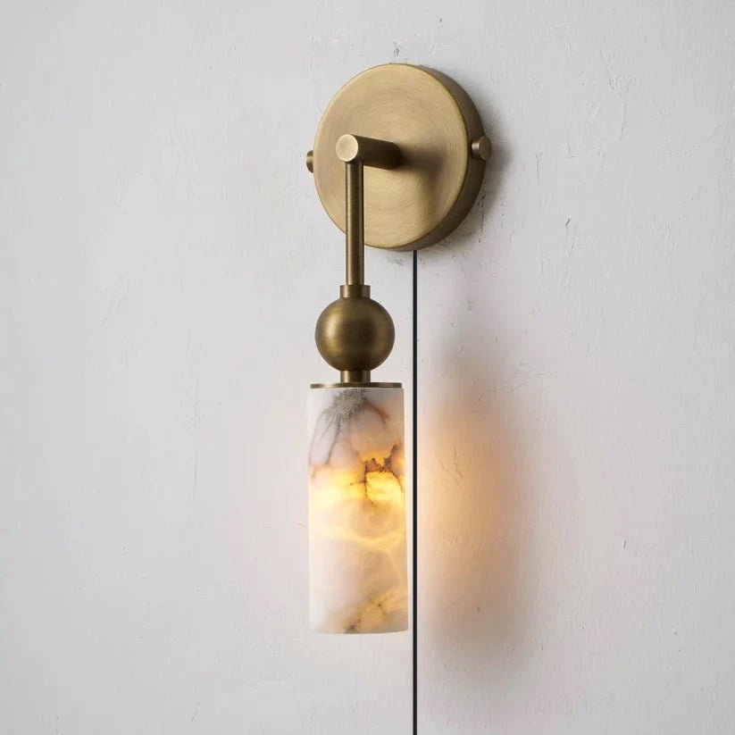 Modern White Wall Sconce — Wall Sconce | Maison Monashee — view 9