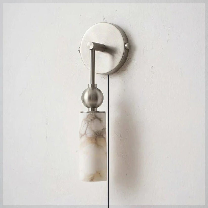 Modern White Wall Sconce — Wall Sconce | Maison Monashee — view 11