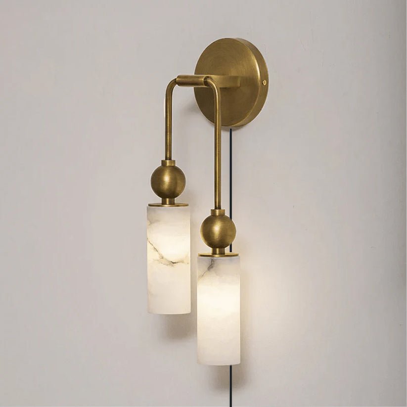 Modern White Wall Sconce — Wall Sconce | Maison Monashee — view 6