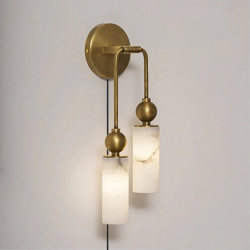 Modern White Wall Sconce — Wall Sconce | Maison Monashee — view 14