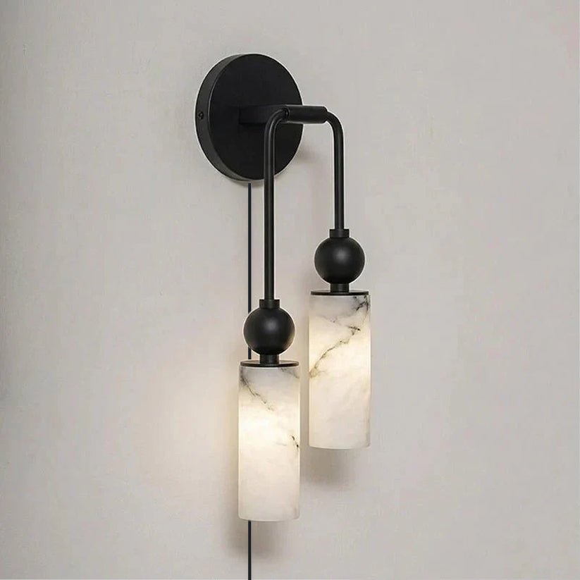 Modern White Wall Sconce — Wall Sconce | Maison Monashee — view 15