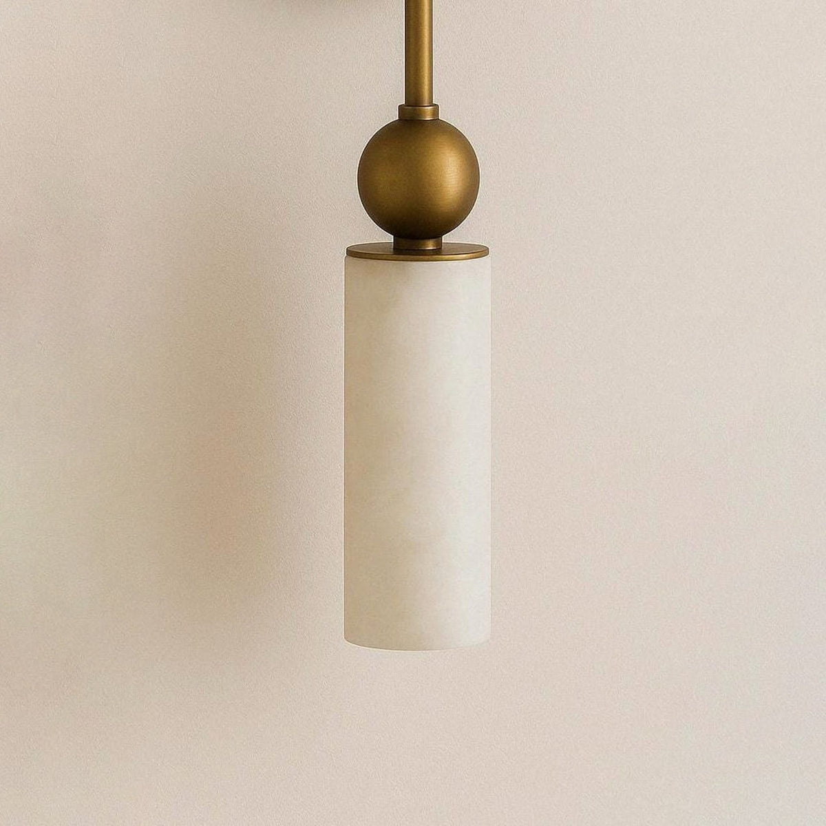 Modern White Wall Sconce — Wall Sconce | Maison Monashee — view 8