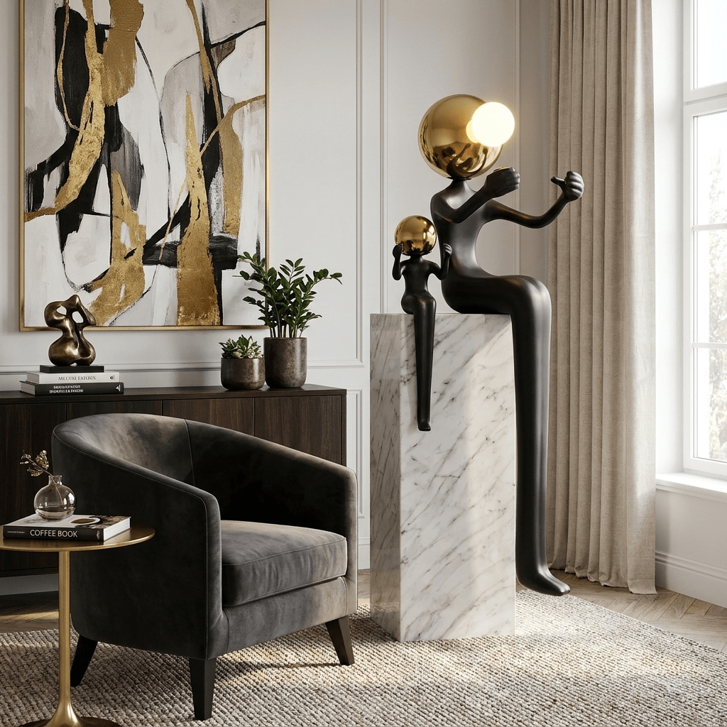 Stone Floor Lamp — Floor Lamp | Maison Monashee — view 2