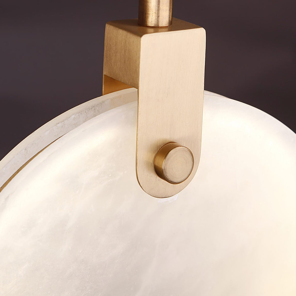 Alabaster Hanging Light Fixture — Pendant Light | Maison Monashee — view 104